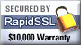 Secured by Rapid SSL